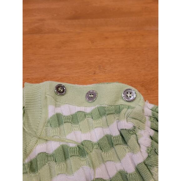 Tahari Tight Knit Short Sleeve Sweater Ladies Size L Preppy - Picture 9 of 10